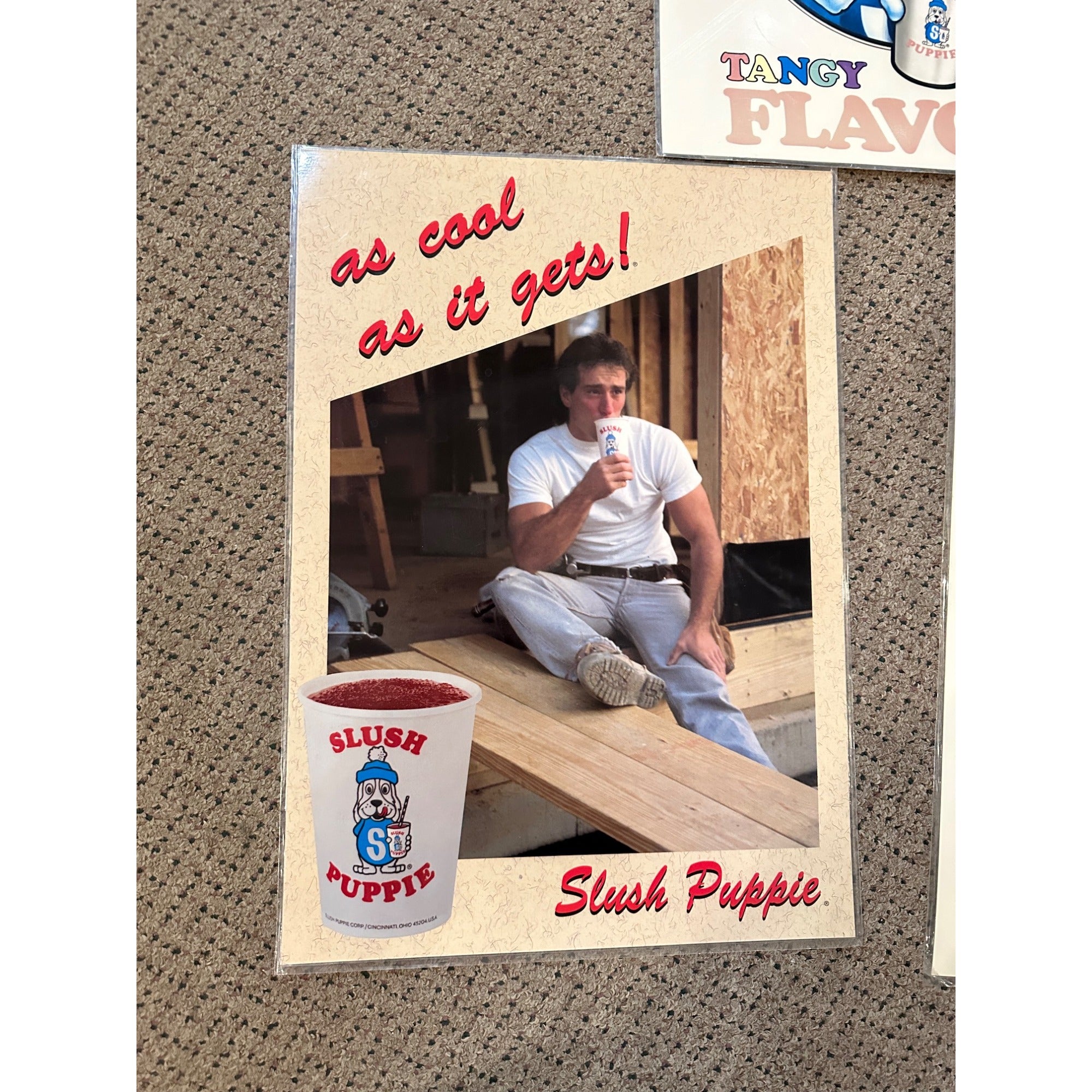 Vintage 1980s Slush Puppie Advertising Promo Posters Signs Lot (5) Retro