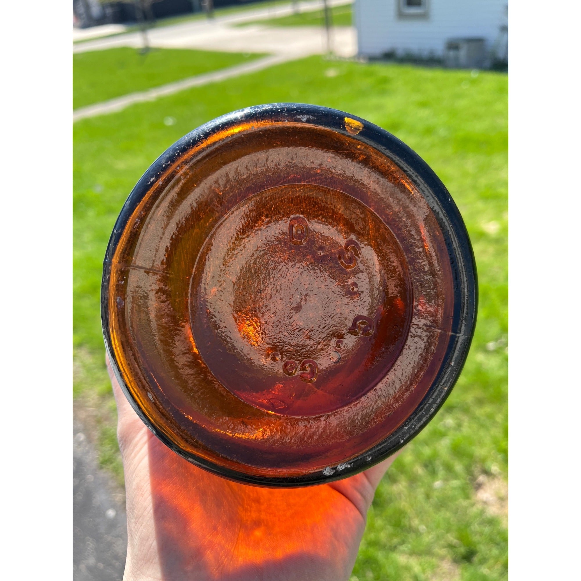 Antique Milwaukee Pickle Fruit Jar 9.75" Advertising Wauwatosa Wisconsin Bottle Amber