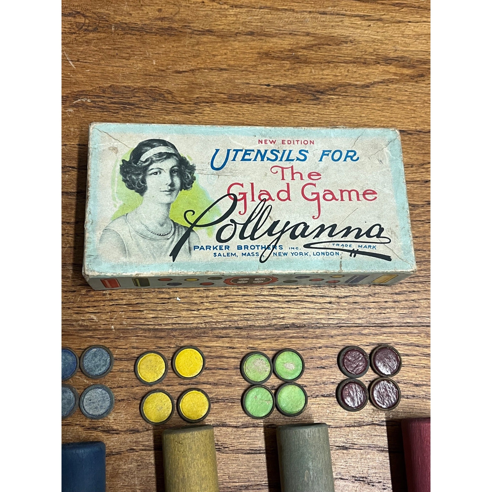 Antique 1916 Utensils for The Glad Game Pollyanna - Parker Brothers