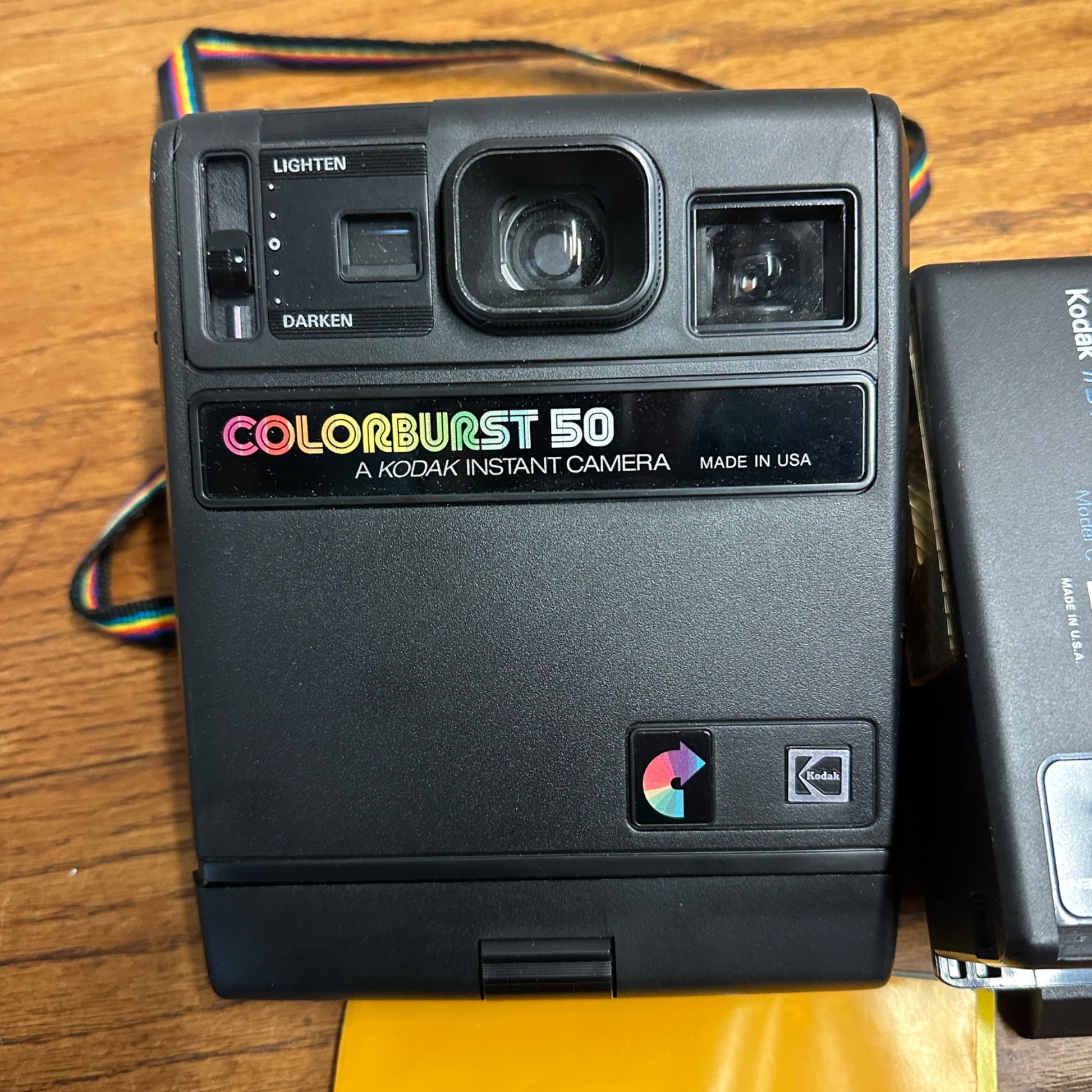Kodak Polaroid Camera Colorburst 50 Instant Film Retro w/ Flash Manual