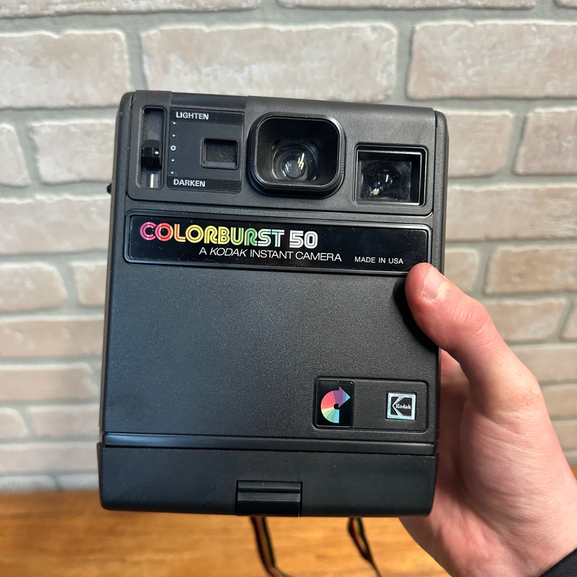 Kodak Polaroid Camera Colorburst 50 Instant Film Retro w/ Flash Manual