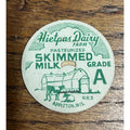 Hieptas Dairy Skimmed Milk Grade A Green Milk Cap Appleton Wis WI