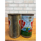 Vintage Chief Oshkosh Flat Top Beer Cans Wisconsin Wis WI - As-Is - Pair (2)