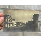 RARE Vintage 1907 Kampsville Illinois IL Main Street View RPPC Postcard Photo