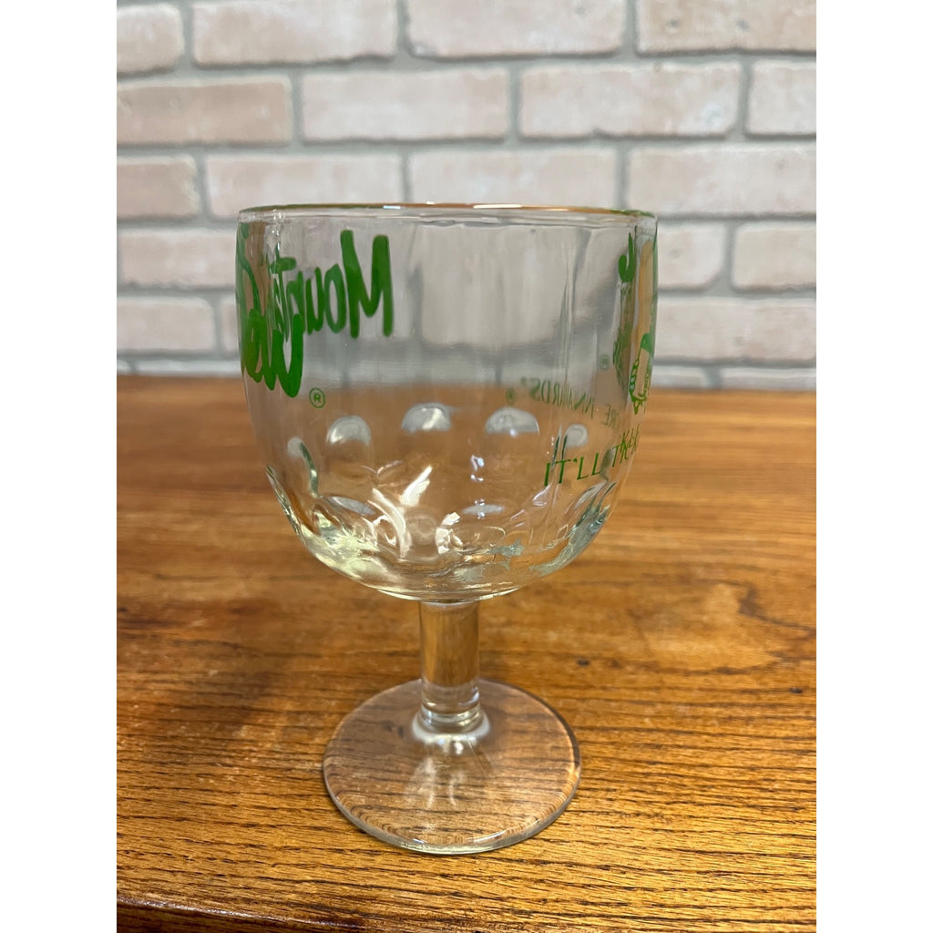 Vintage Mountain Dew Glass Stemmed Footed Goblet “It’ll Tickle Yore Innards”