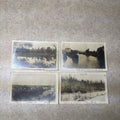 (4) Scenes Near Waukbeka Wis Postcards RPPC Photos River Frednonia Winter 1908