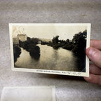 (4) Scenes Near Waukbeka Wis Postcards RPPC Photos River Frednonia Winter 1908