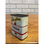 Vintage Shurfine Pure Ground Ginger Spice Tin Advertising Can N.R.O.G. Chicago, Illinois