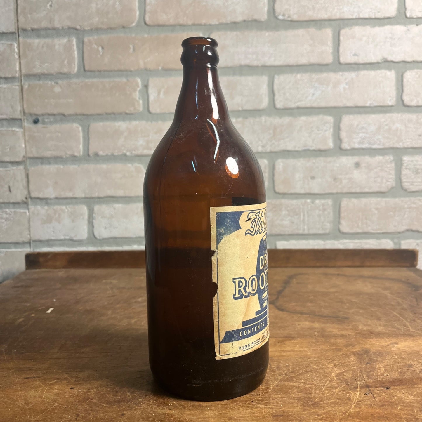 VINTAGE FILBERT'S DRAFT ROOT BEER PAPER LABEL QUART BOTTLE, CHICAGO, ILL.