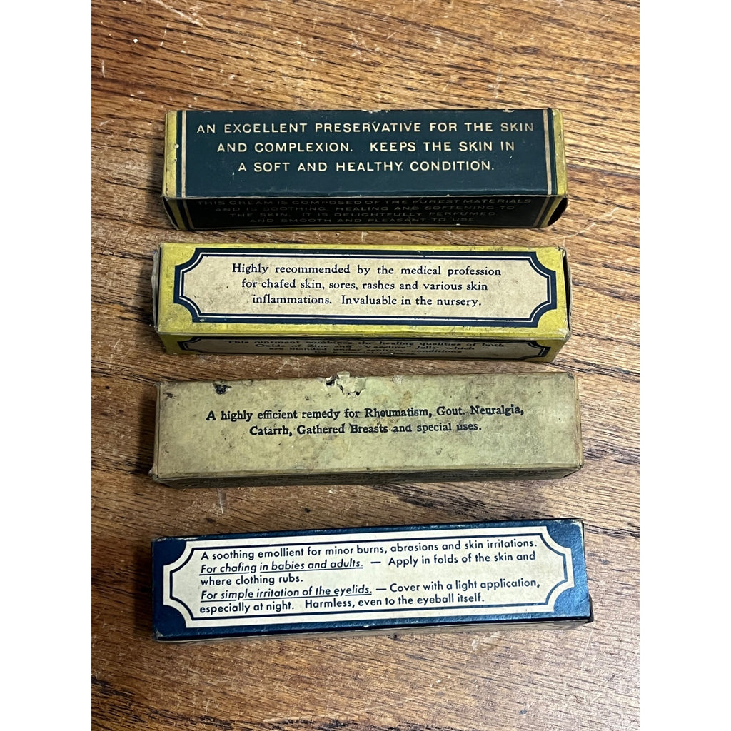 Vintage 1930s-50s Vaseline Petroleum Jelly Tubes & Boxes Lot Chesebrough-Pond's