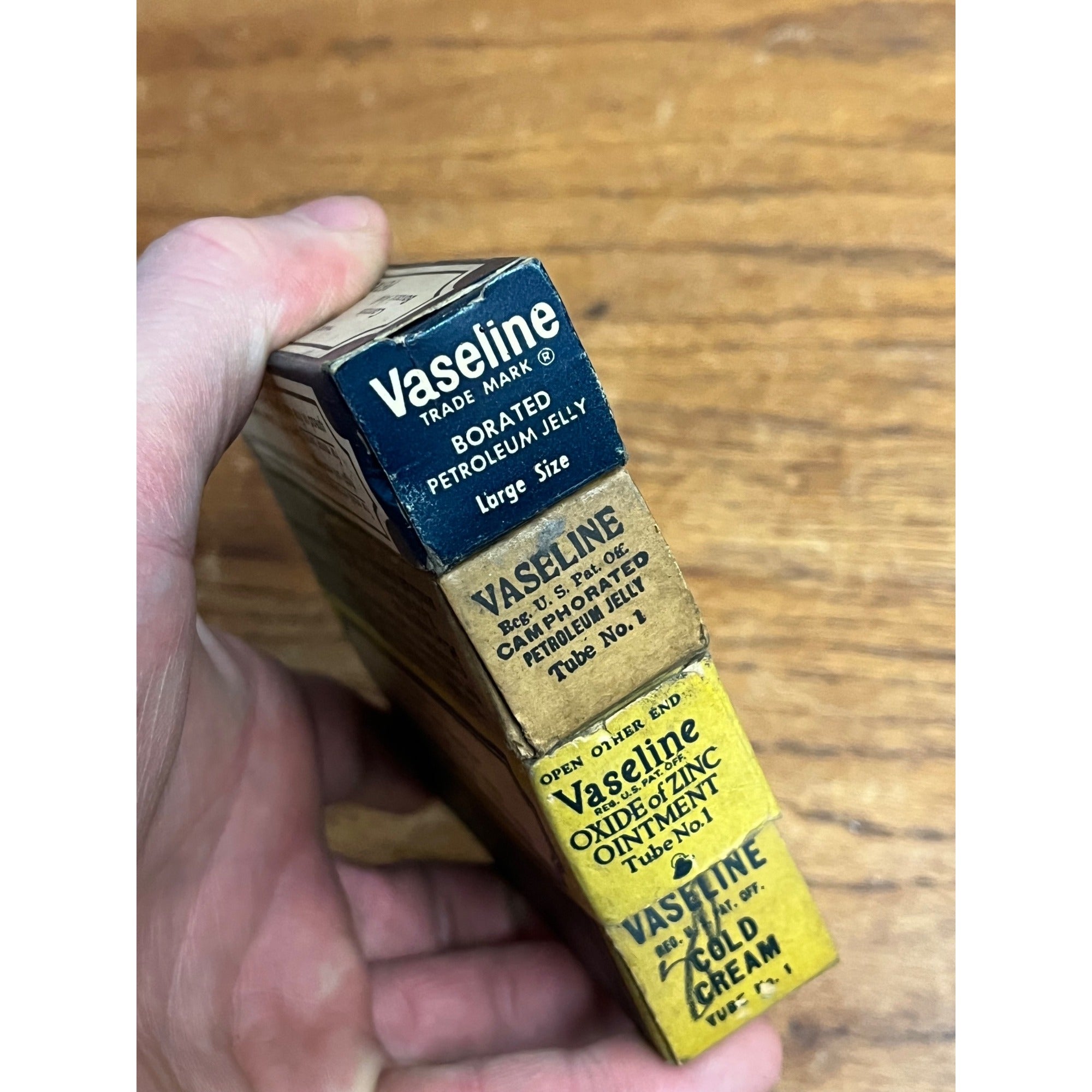 Vintage 1930s-50s Vaseline Petroleum Jelly Tubes & Boxes Lot Chesebrough-Pond's
