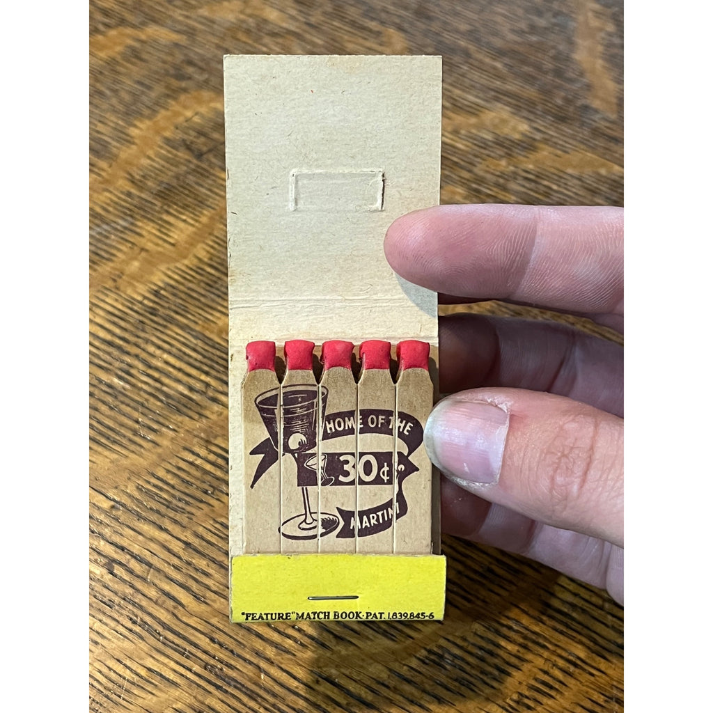 Vintage Unstruck Matchbook Advertising - Herb's Bar - Oshkosh, Wis.