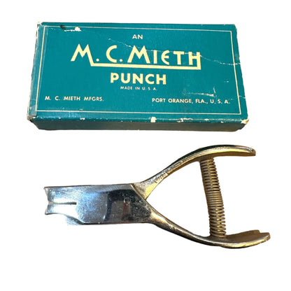 VINTAGE MC MIETH RAILROAD TRAIN CONDUCTOR TICKET PUNCH  STYLE 45 W/ BOX