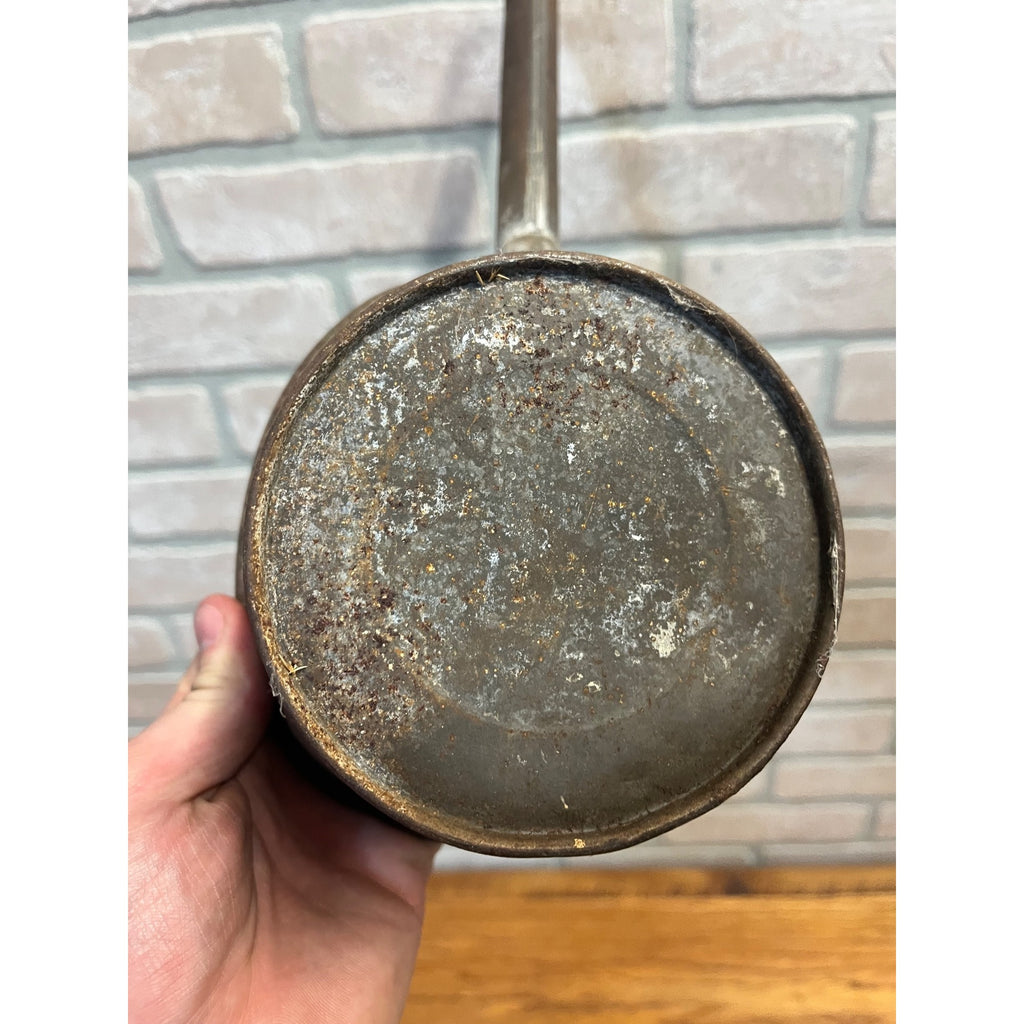 Antique Primitive 19th c. Tin Ladle Scoop Kitchen Utensil Farmhouse