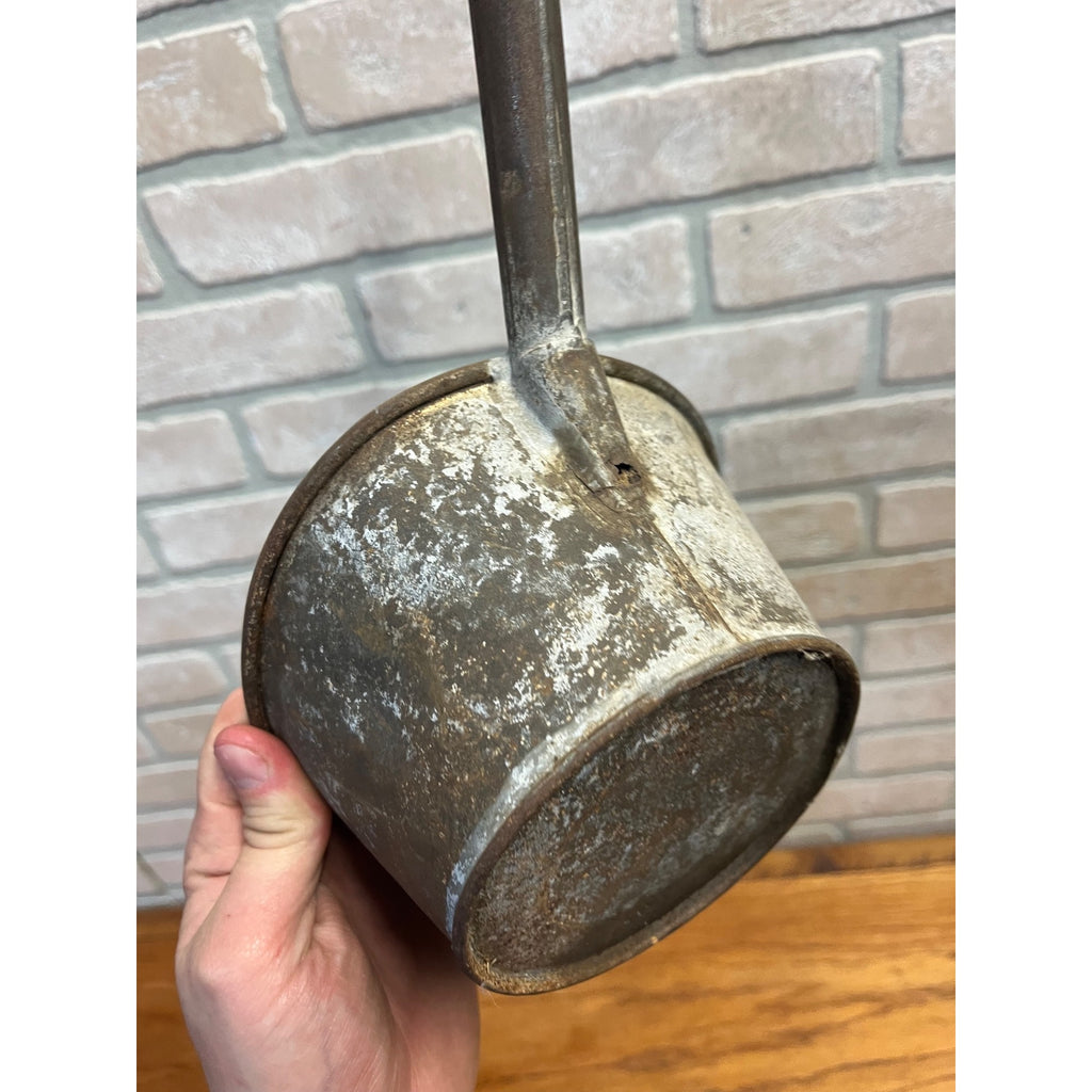 Antique Primitive 19th c. Tin Ladle Scoop Kitchen Utensil Farmhouse