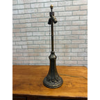 Antique Bronze Table Lamp Base Art Nouveau / Victorian Floral 30"