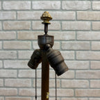 Antique Bronze Table Lamp Base Art Nouveau / Victorian Floral 30"