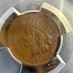 1867 Indian Head Penny PCGS VF30 Graded One Cent Coin