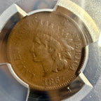 1867 Indian Head Penny PCGS VF30 Graded One Cent Coin