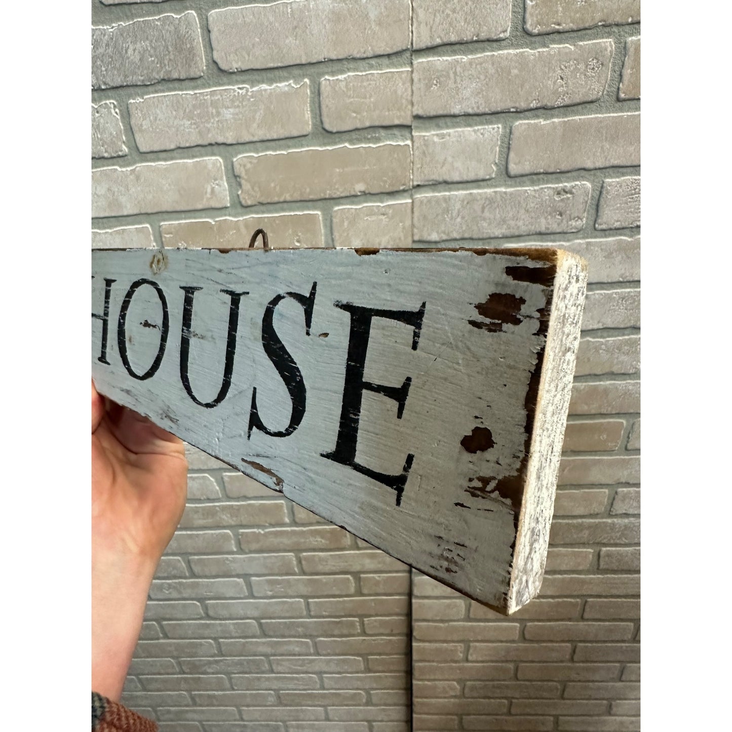 Vintage Beach House & Nantucket Fish & Lobster Co. Advertising Wooden Trade Signs