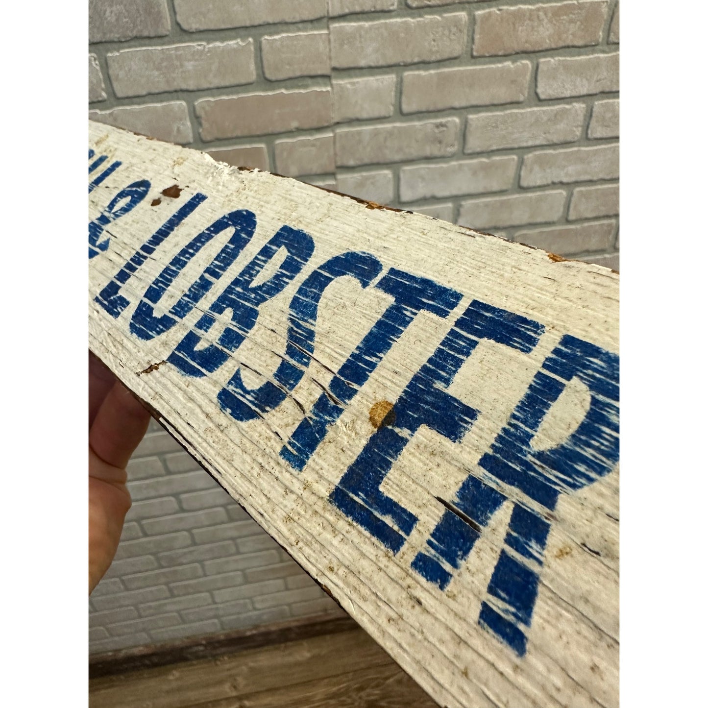 Vintage Beach House & Nantucket Fish & Lobster Co. Advertising Wooden Trade Signs