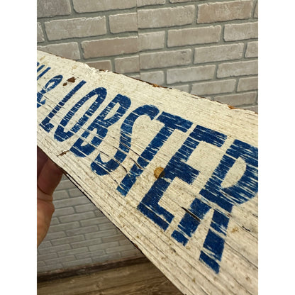 Vintage Beach House & Nantucket Fish & Lobster Co. Advertising Wooden Trade Signs