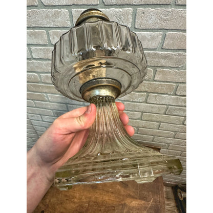 VINTAGE 1935 - 1936 ALADDIN CLEAR CORINTHIAN KEROSENE LAMP MODEL B BURNER