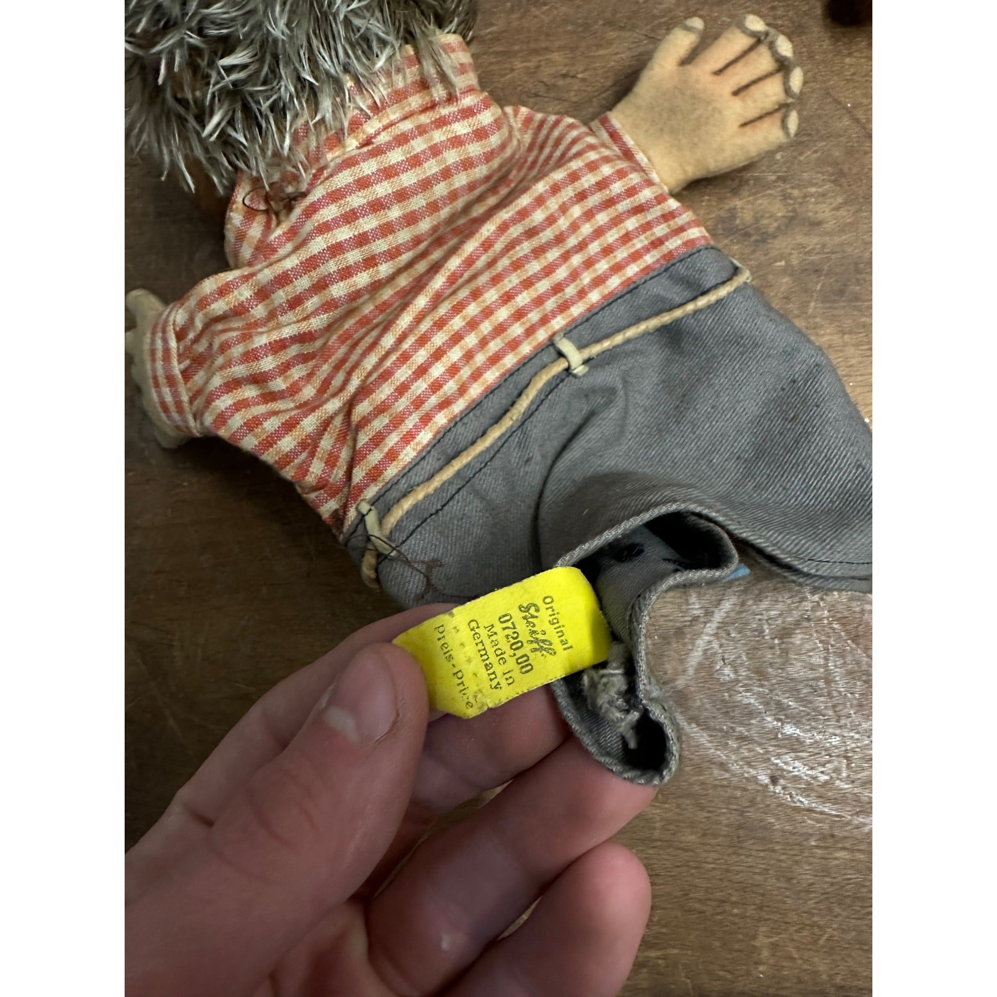 Vintage Steiff Hedgehogs Mucki Micki Mecki Lot (3) Dolls Hand Puppet Germany