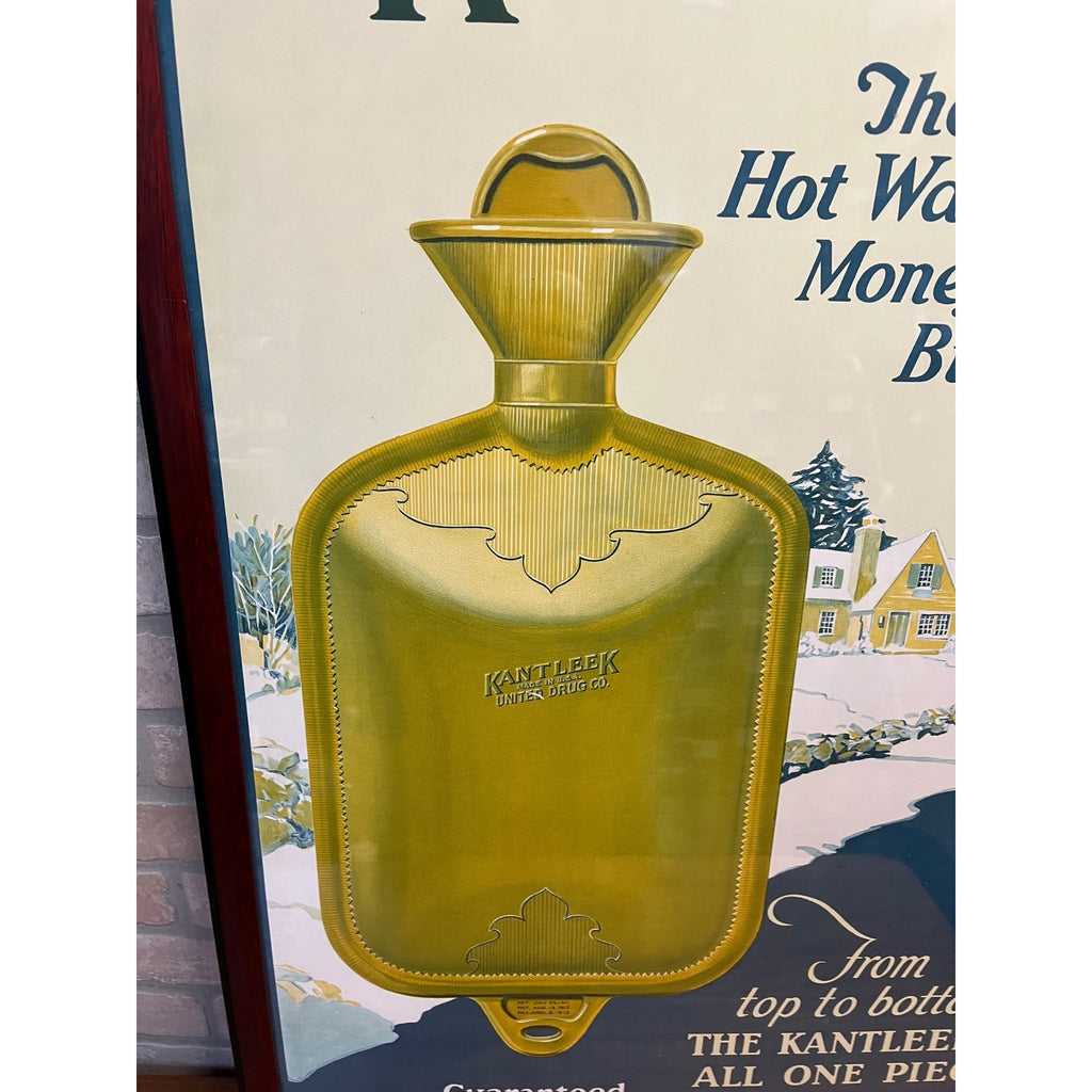 Vintage Kantleek Advertising Sign Poster Hot Water Bottle