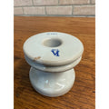 Vintage Victor Industries Light Gray Ceramic Spool Telephone Insulator V94-6