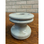 Vintage Victor Industries Light Gray Ceramic Spool Telephone Insulator V94-6