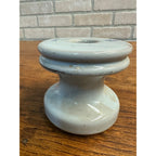 Vintage Victor Industries Light Gray Ceramic Spool Telephone Insulator V94-6