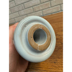 Vintage Victor Industries Light Gray Ceramic Spool Telephone Insulator V94-6
