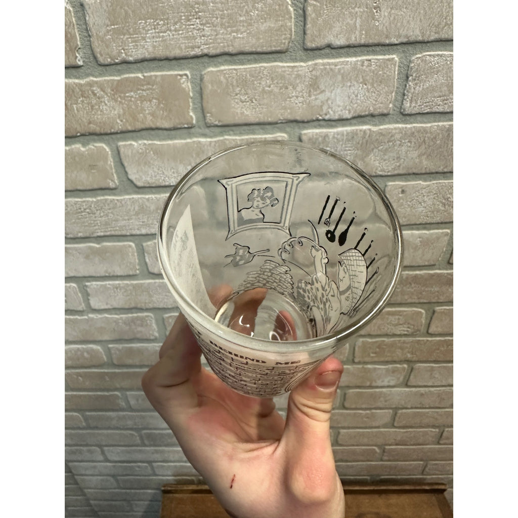 1950'S BIG TOP PEANUT BUTTER OLD TIME SONGS "THE GIRL I LEFT BEHIND ME" GLASS