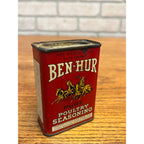 Vintage Ben Hur Spices Tin Poultry Seasoning Advertising Kitchen Country Store