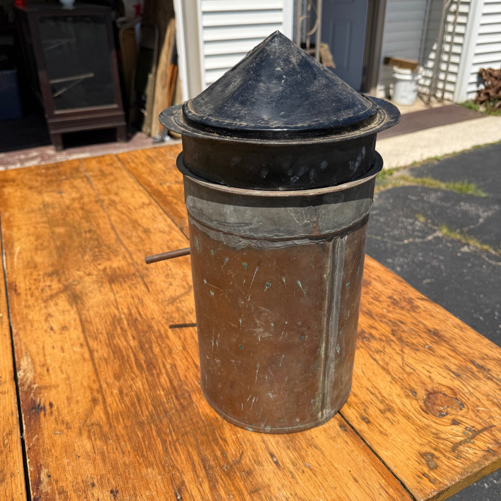 Antique Copper Moonshine Still Condenser Apparatus Primitive Farm Decor