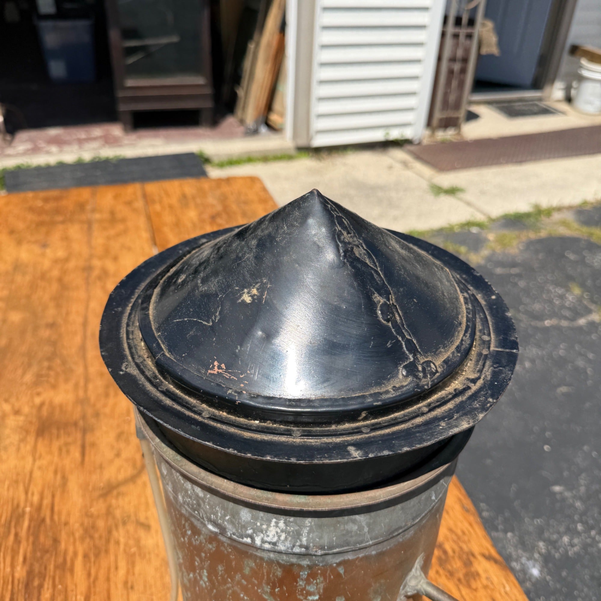Antique Copper Moonshine Still Condenser Apparatus Primitive Farm Decor