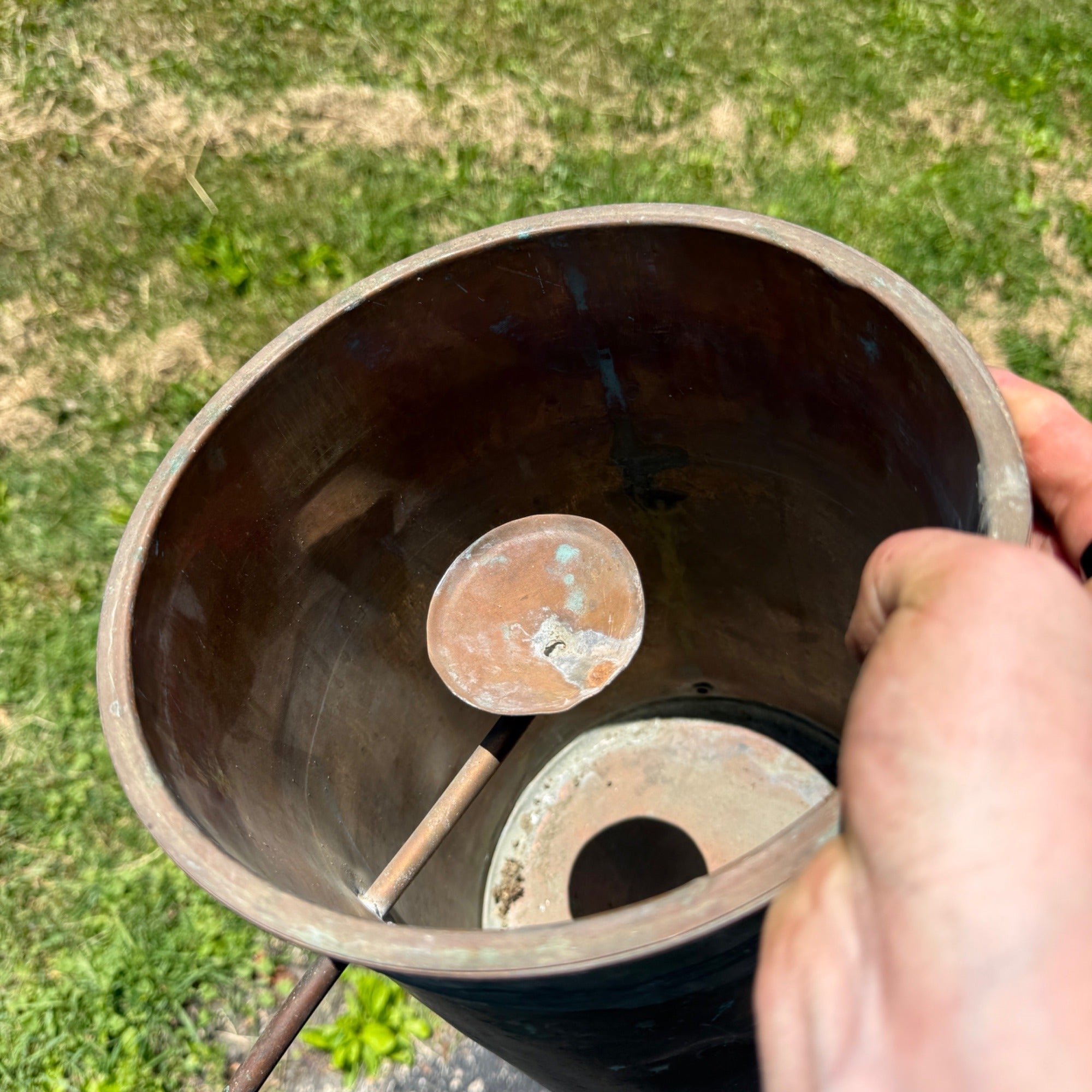 Antique Copper Moonshine Still Condenser Apparatus Primitive Farm Decor