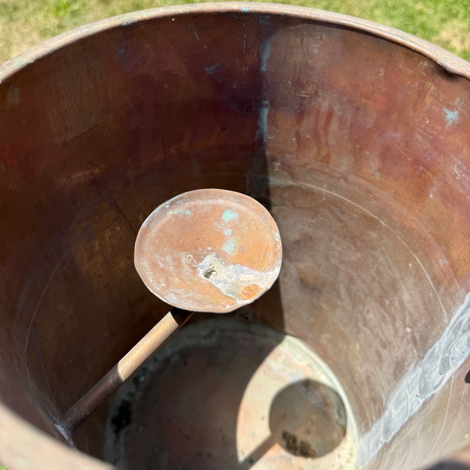 Antique Copper Moonshine Still Condenser Apparatus Primitive Farm Decor