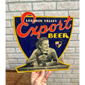 Vintage 1930s Lebanon Valley Export Beer Easelback Advertising Sign