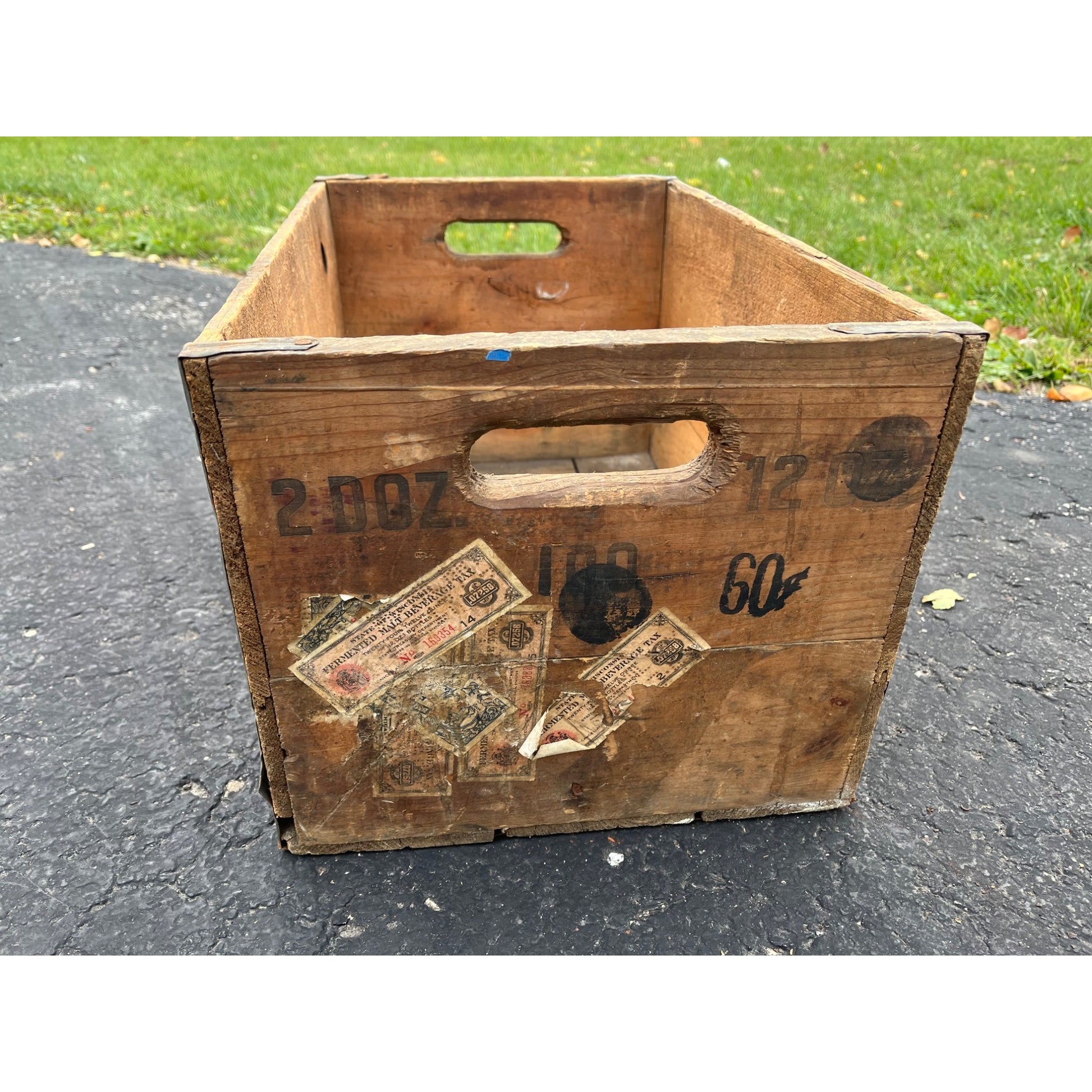 Vintage Braumeister Independent Brewery Milwaukee WI Wooden Beer Crate Case