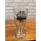 Vintage Schells Deer Brand Beer Pilsner Bar Glass 5.5" New Ulm Hourglass