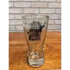 Vintage Schells Deer Brand Beer Pilsner Bar Glass 5.5" New Ulm Hourglass