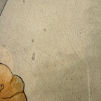 Original 1930s Halloween Party Poster Artist Signed Antique Watercoloring Artwork