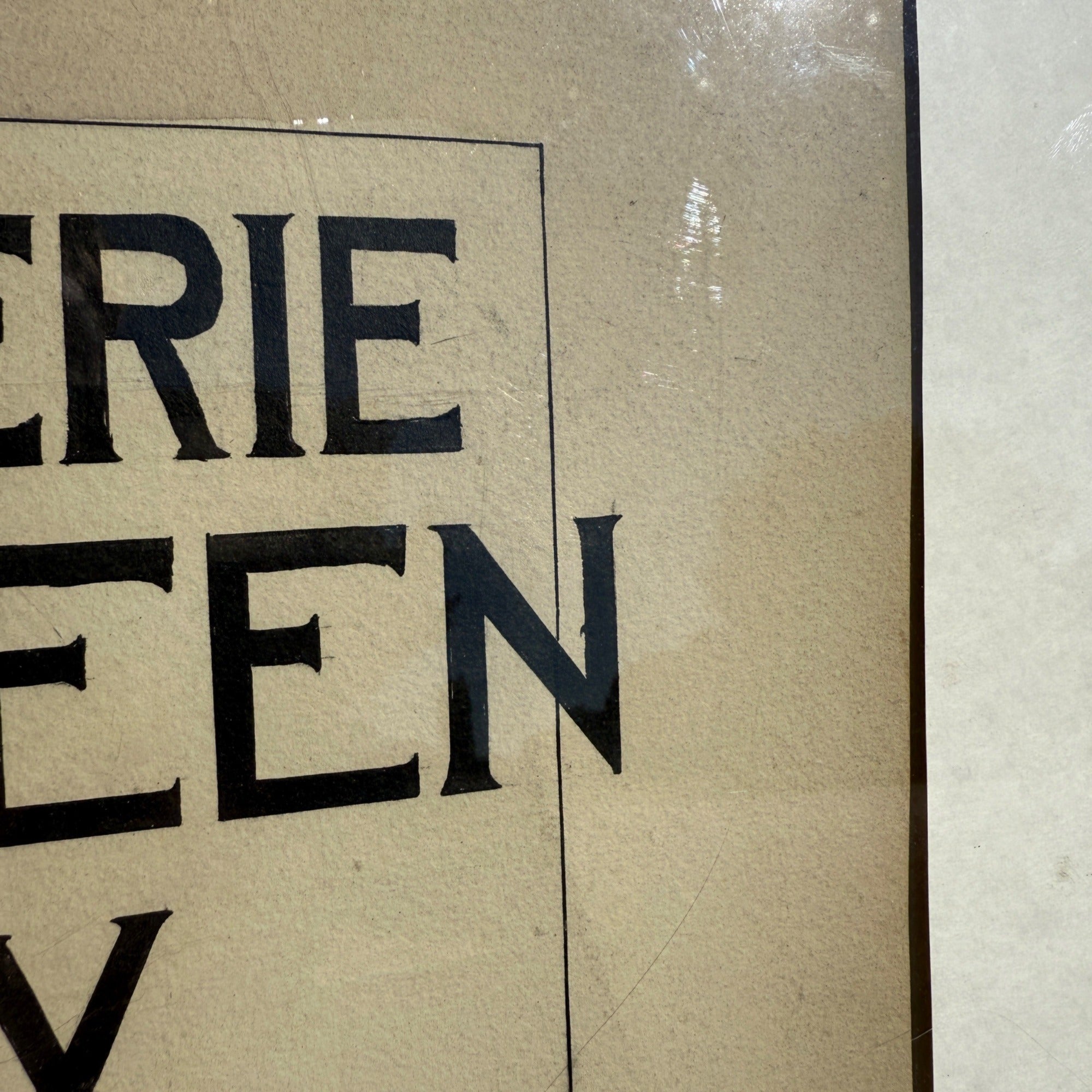 Original 1930s Halloween Party Poster Artist Signed Antique Watercoloring Artwork