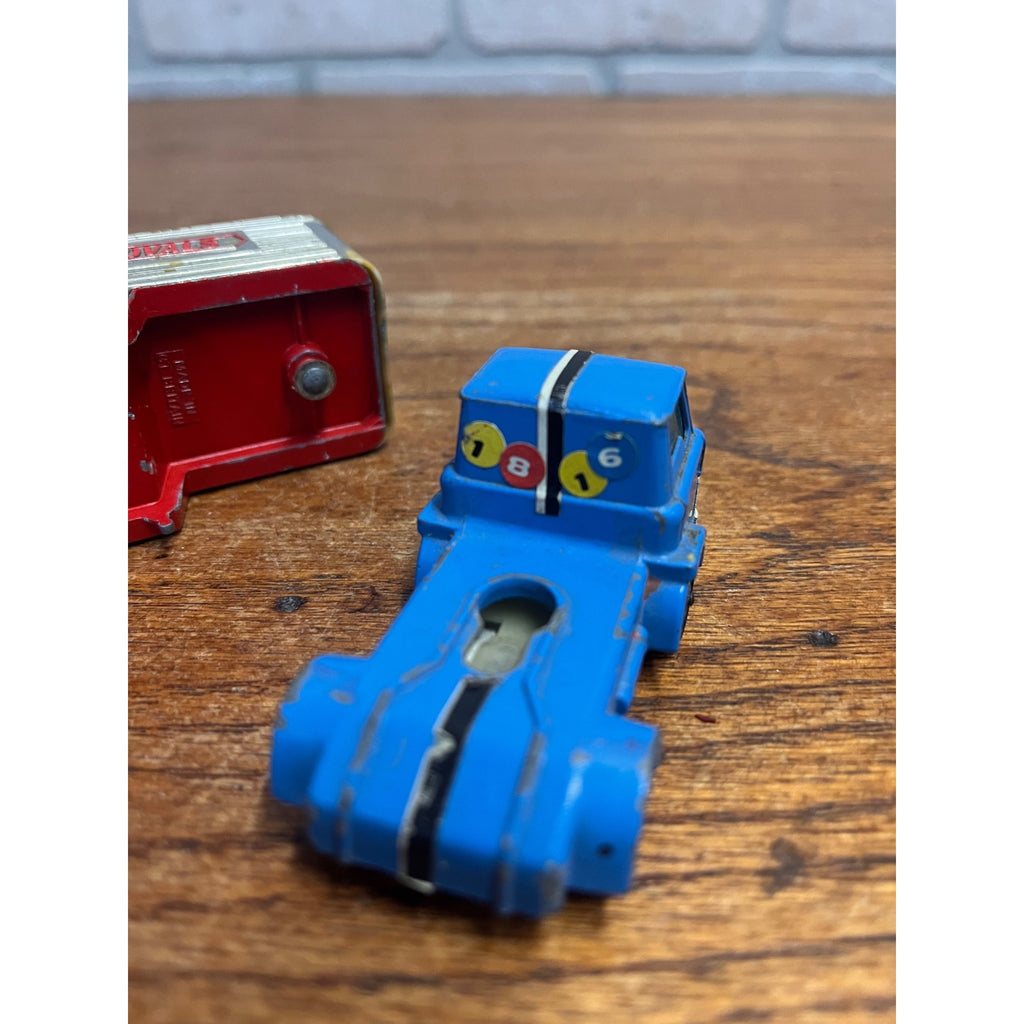 Husky Models Ford D Series Tractor Unit & Removals Trailer Blue & Silver