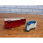 Husky Models Ford D Series Tractor Unit & Removals Trailer Blue & Silver