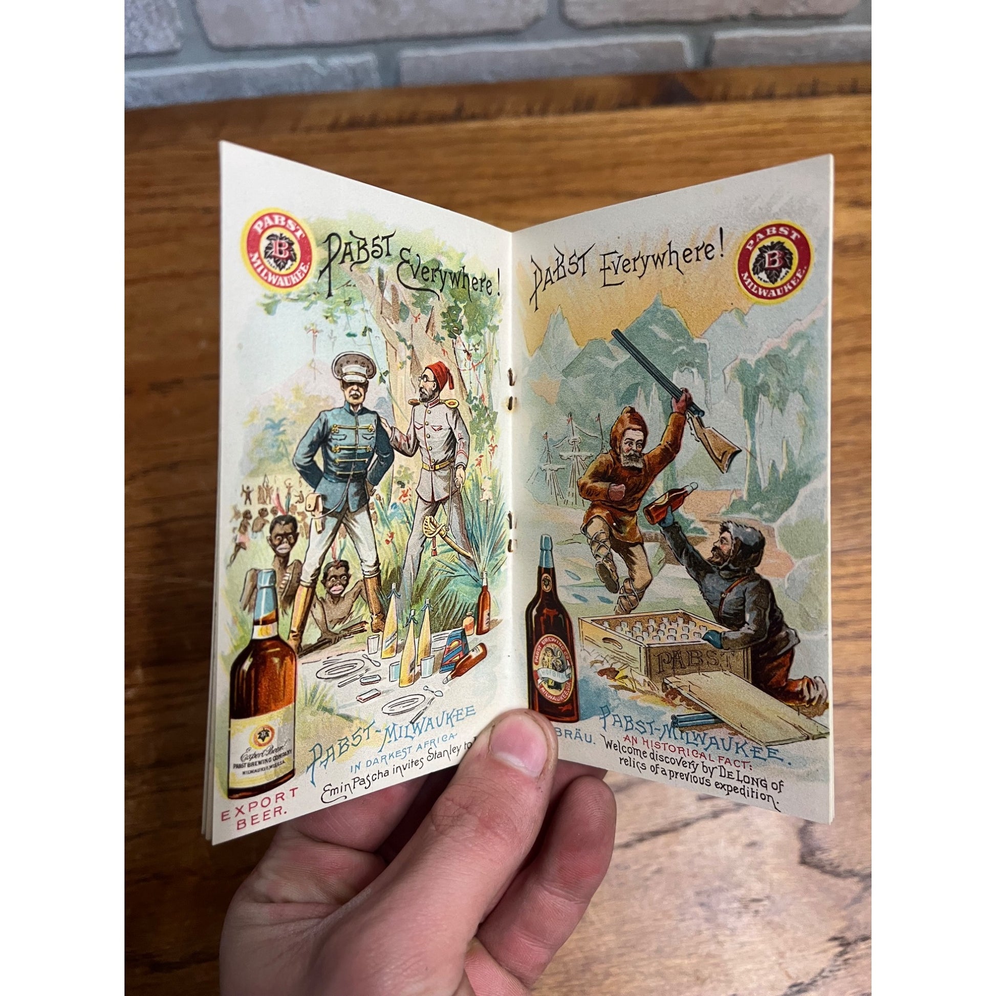 RARE 1893 Pabst Beer Milwaukee Columbian Exposition Advertising Booklet Pre-Pro