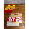 (2) Vintage Double Cola NOS Soda Carrier Totes Advertising Bottle Carrier