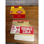 (2) Vintage Double Cola NOS Soda Carrier Totes Advertising Bottle Carrier